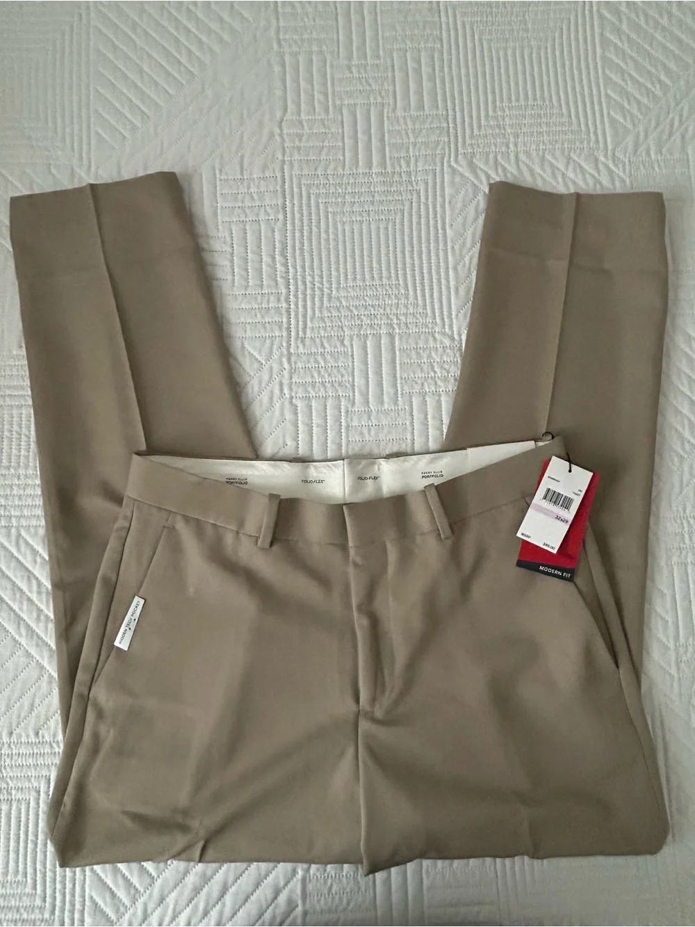 NWT PERRY ELLIS Portfolio Folio-Flex Comfort Waistband Dress Pants 32 x 29
